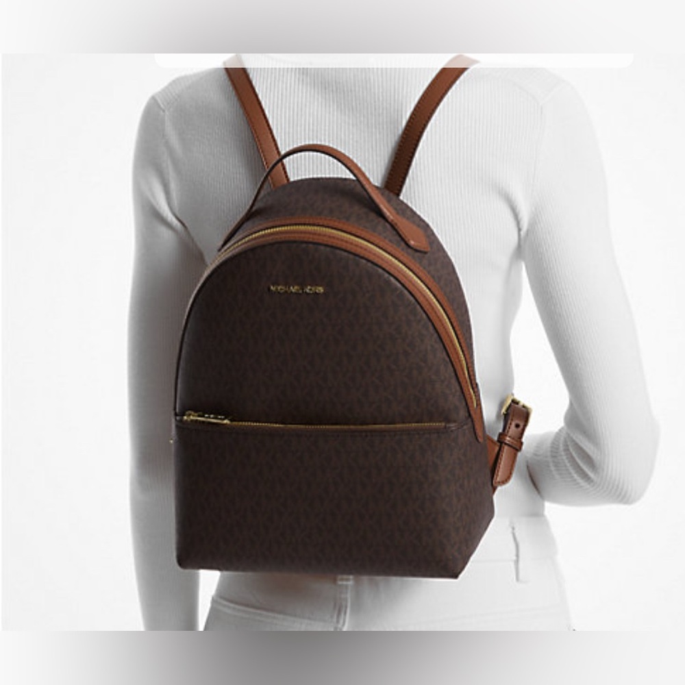 MK Medium Logo Backpack. New